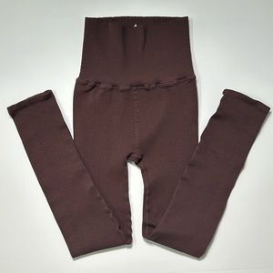 NWOT FP Movement Happiness Runs Leggings Brown XS/S